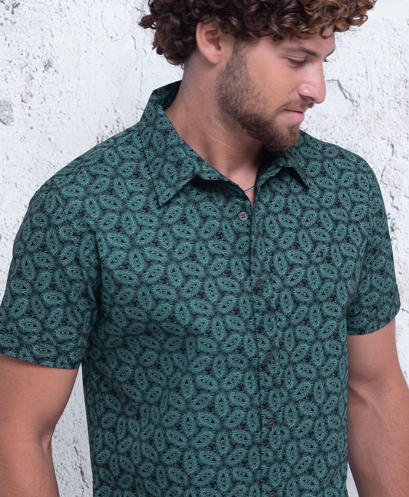 Psy Trance Button Down Shirt