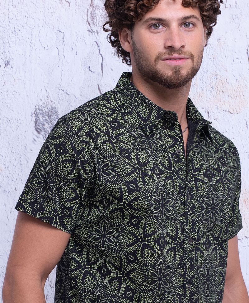 Anahata Button Shirt ➟ Black