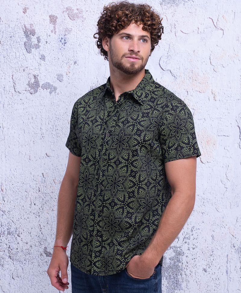 Anahata Button Shirt ➟ Black