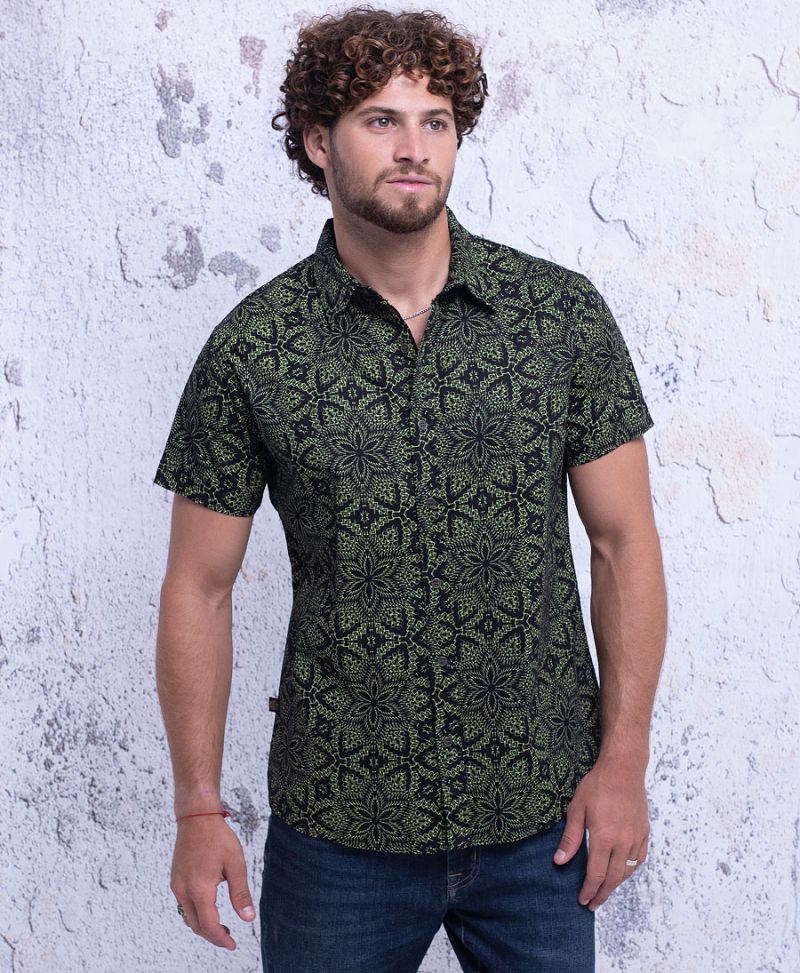 Anahata Button Shirt ➟ Black