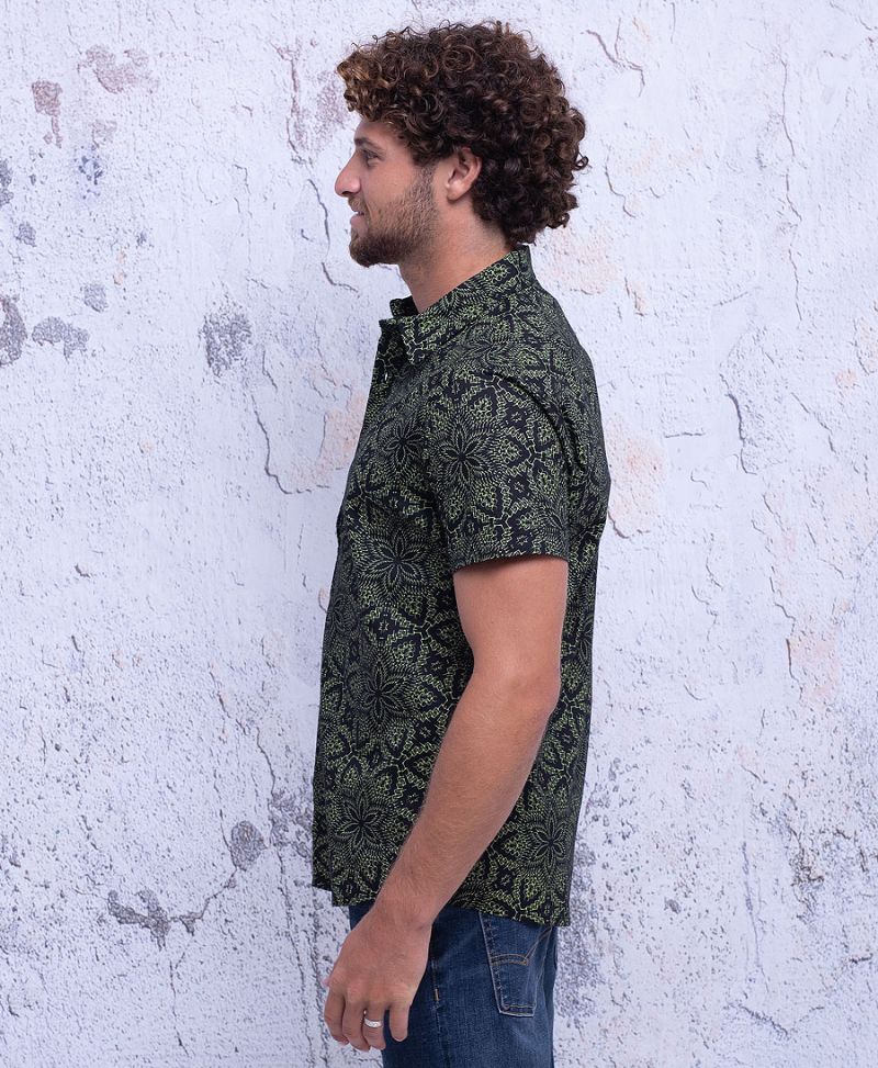 Anahata Button Shirt ➟ Black