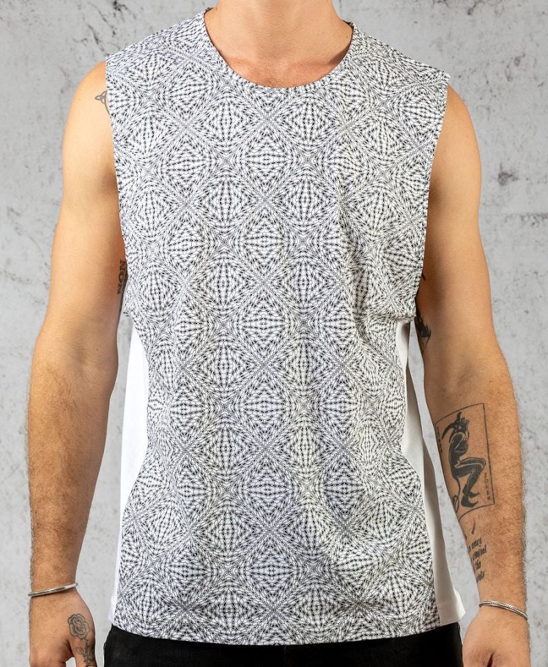 Hexit Tank Top ➟ White