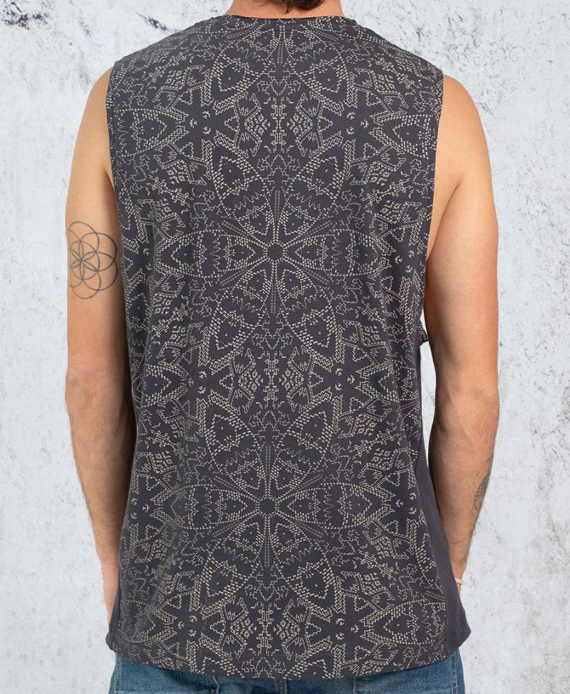 Mexi Tank Top ➟ Grey