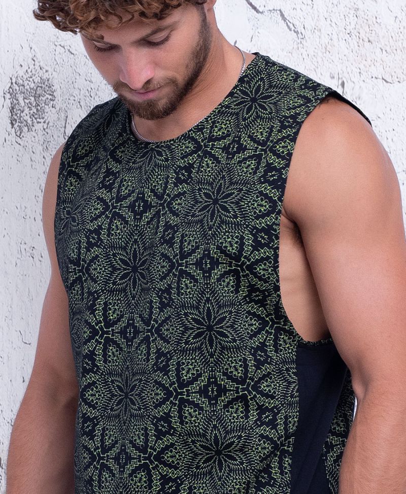 mandala tank top for man