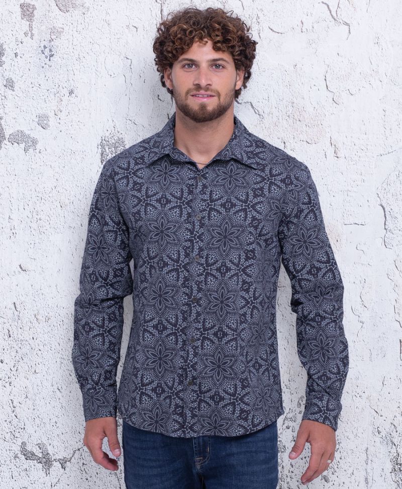 Anahata Long Button Shirt ➟ Grey