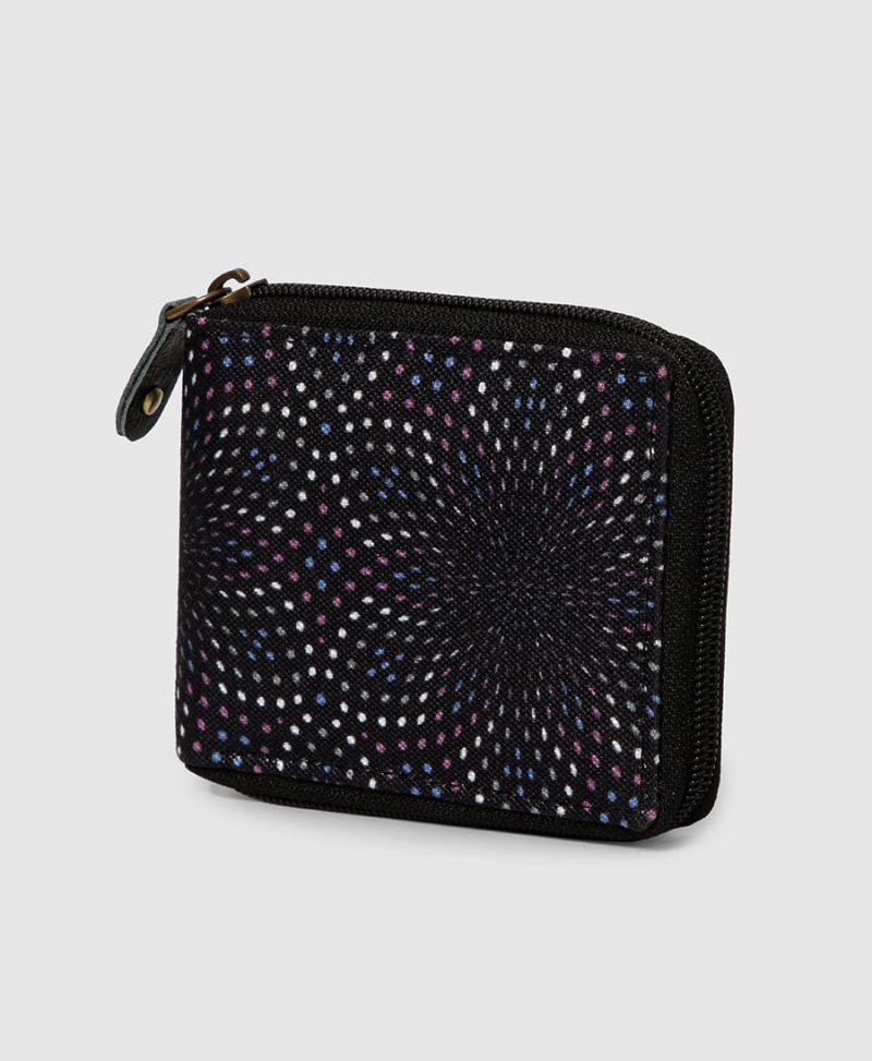 purple dots wallet men