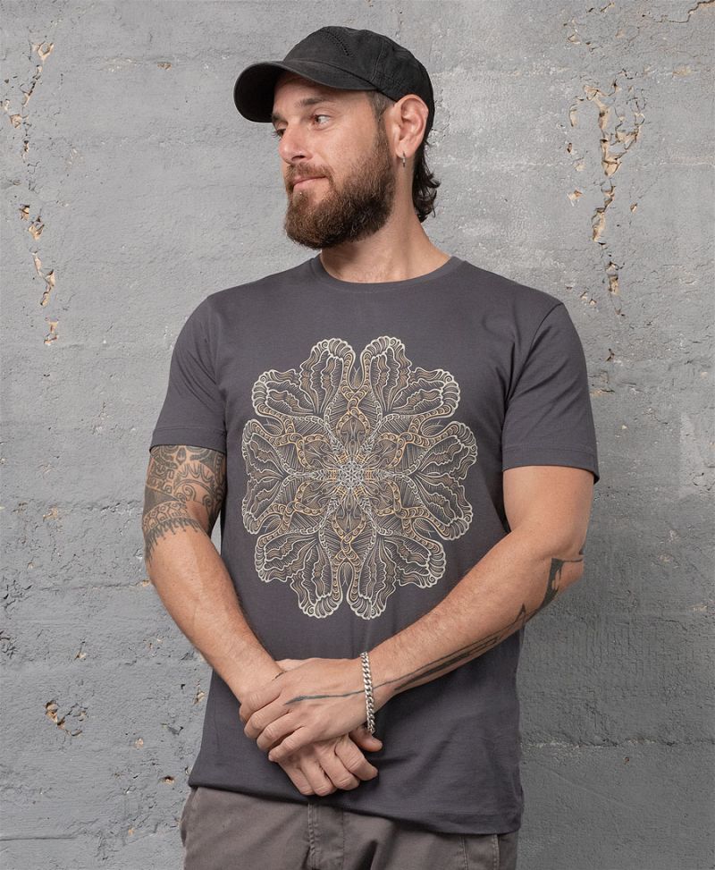 Faceat Mandala T-shirt ➟ Grey