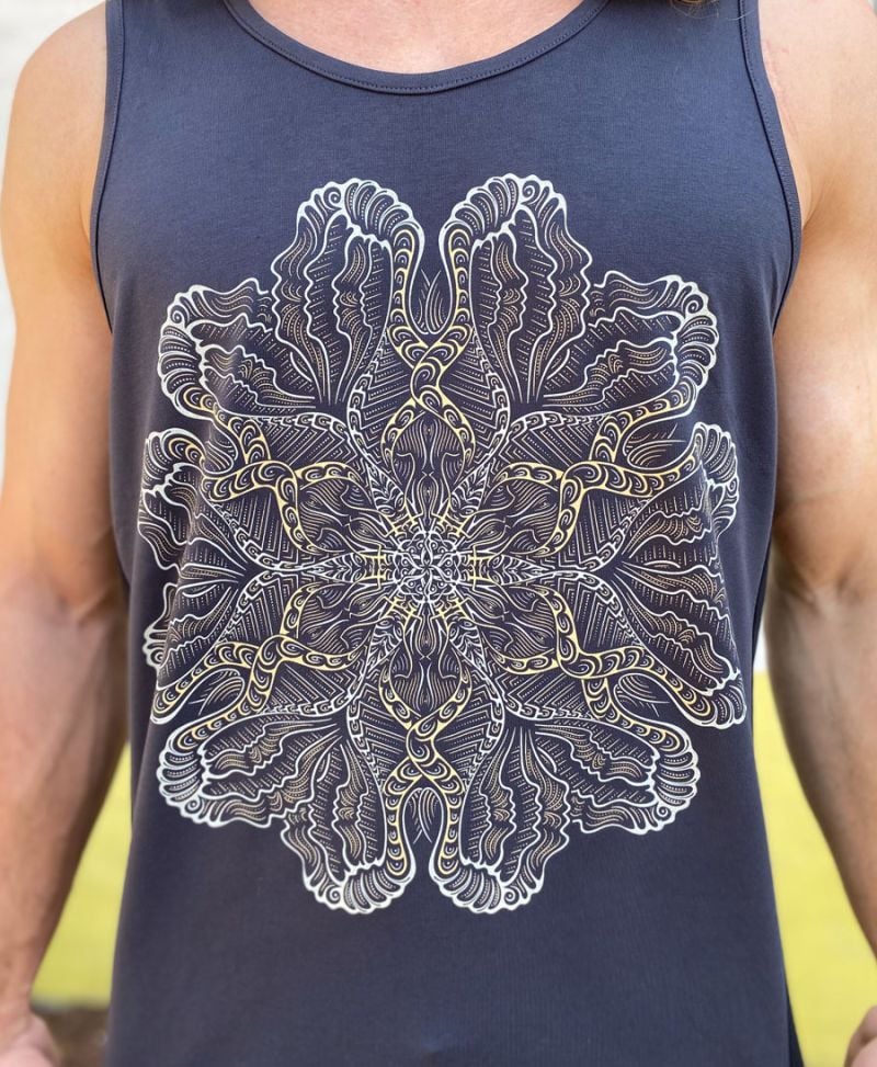 Faceat Tank Top Mandala ➟ Gray