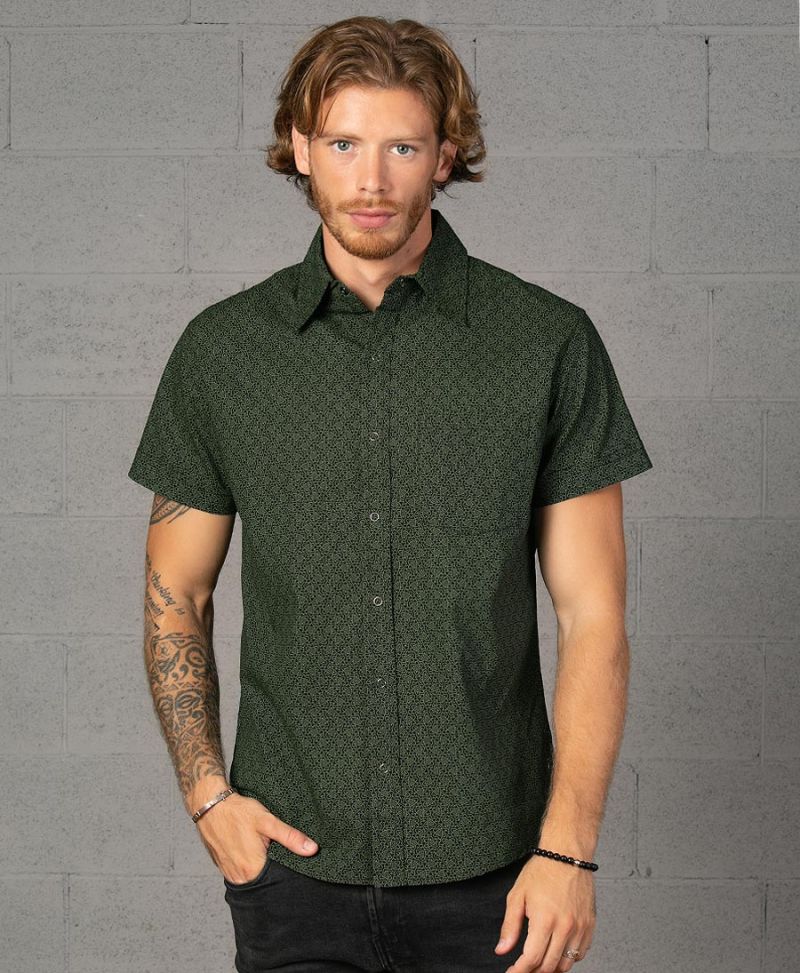 Atomic Button Shirt ➟ Black