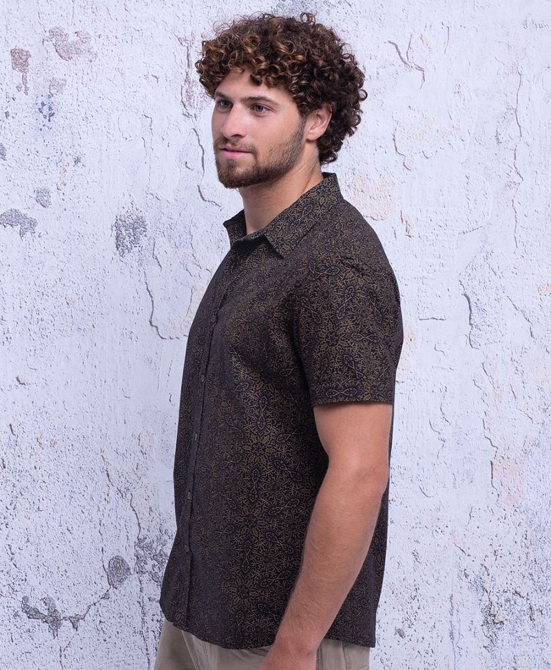 Peyote Button Shirt ➟ Black