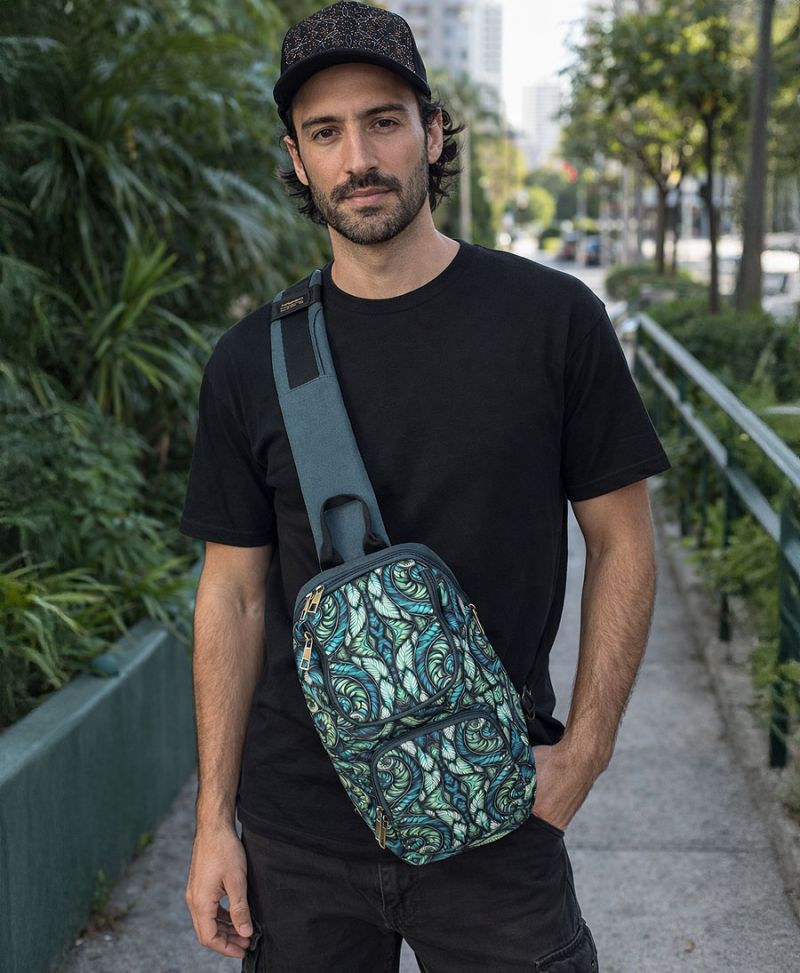 printed big sling bag unisex 