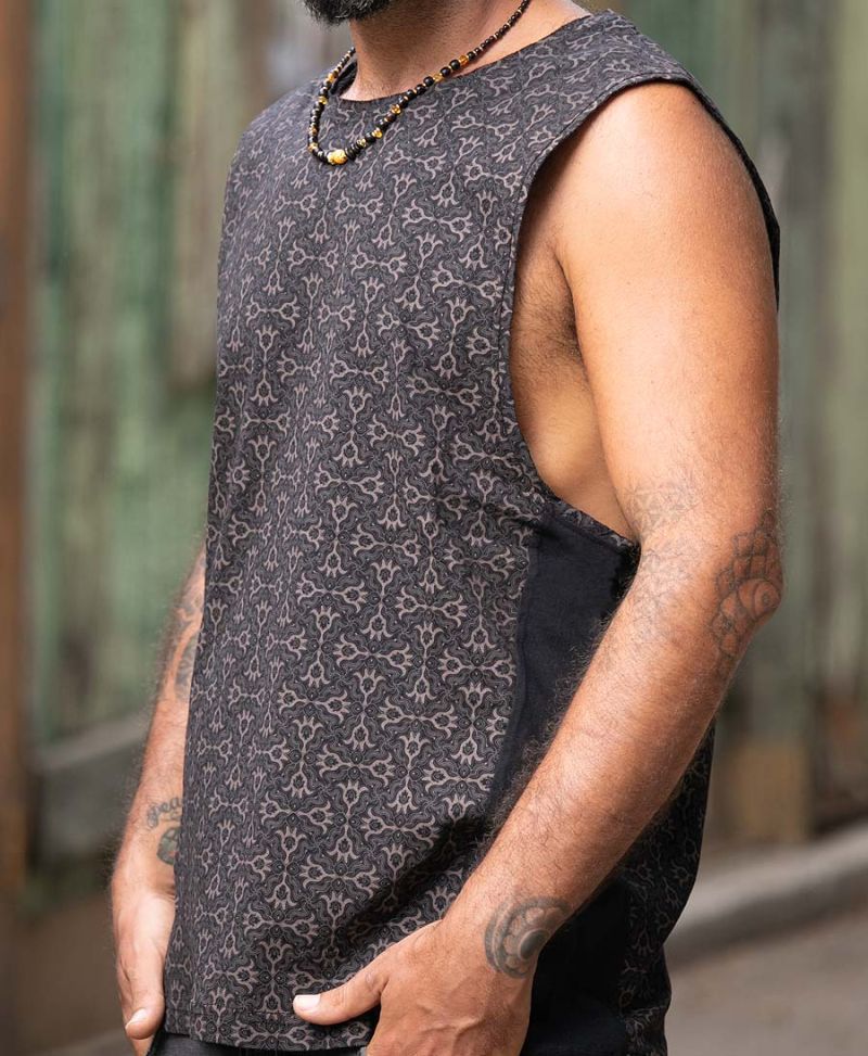 Hamsa Tank Top ➟ Black