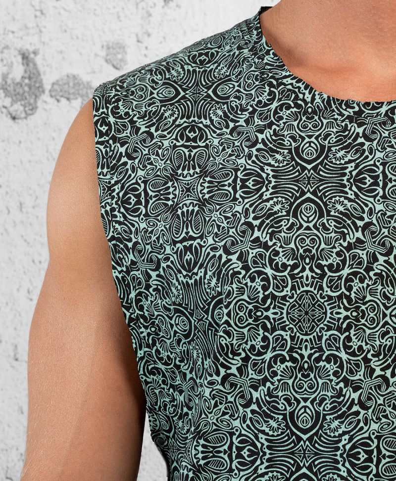 Virus Tank Top ➟ Turquoise 