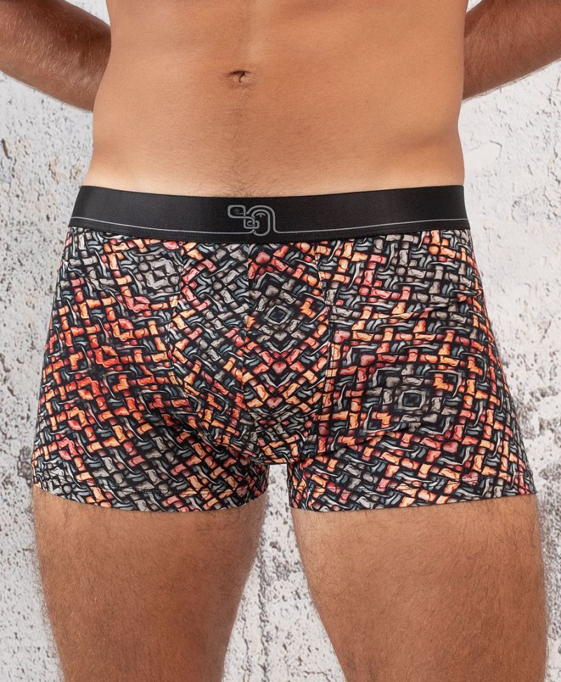 Men cotton underwear short boxer briefs trunks 