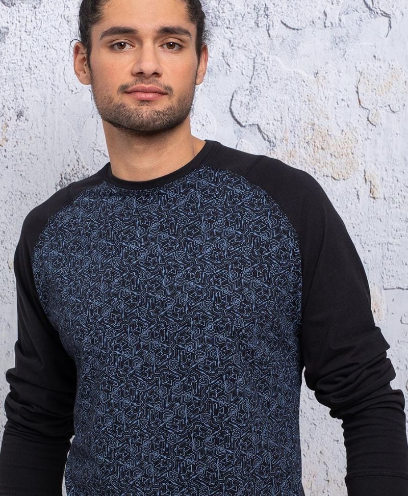 long sleeve shirt for men psychedelic clothes 