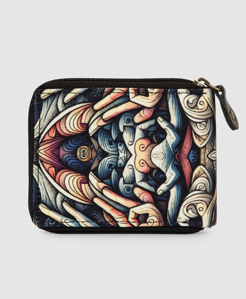 psychedelic wallet for man