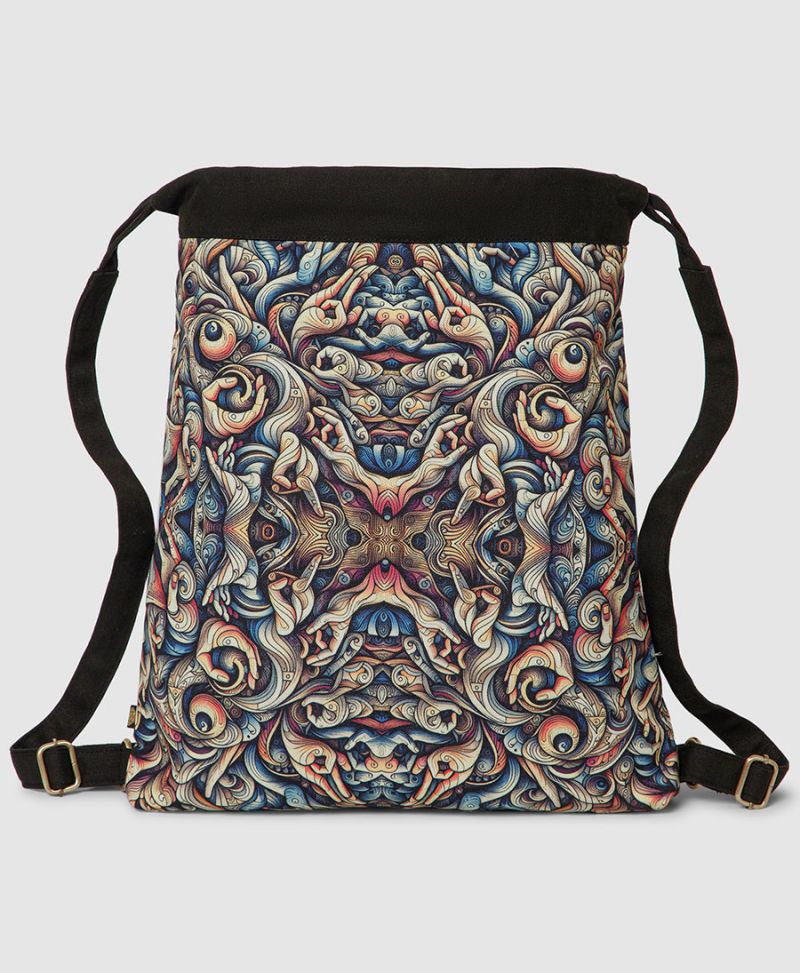 Mudras Drawstring Backpack