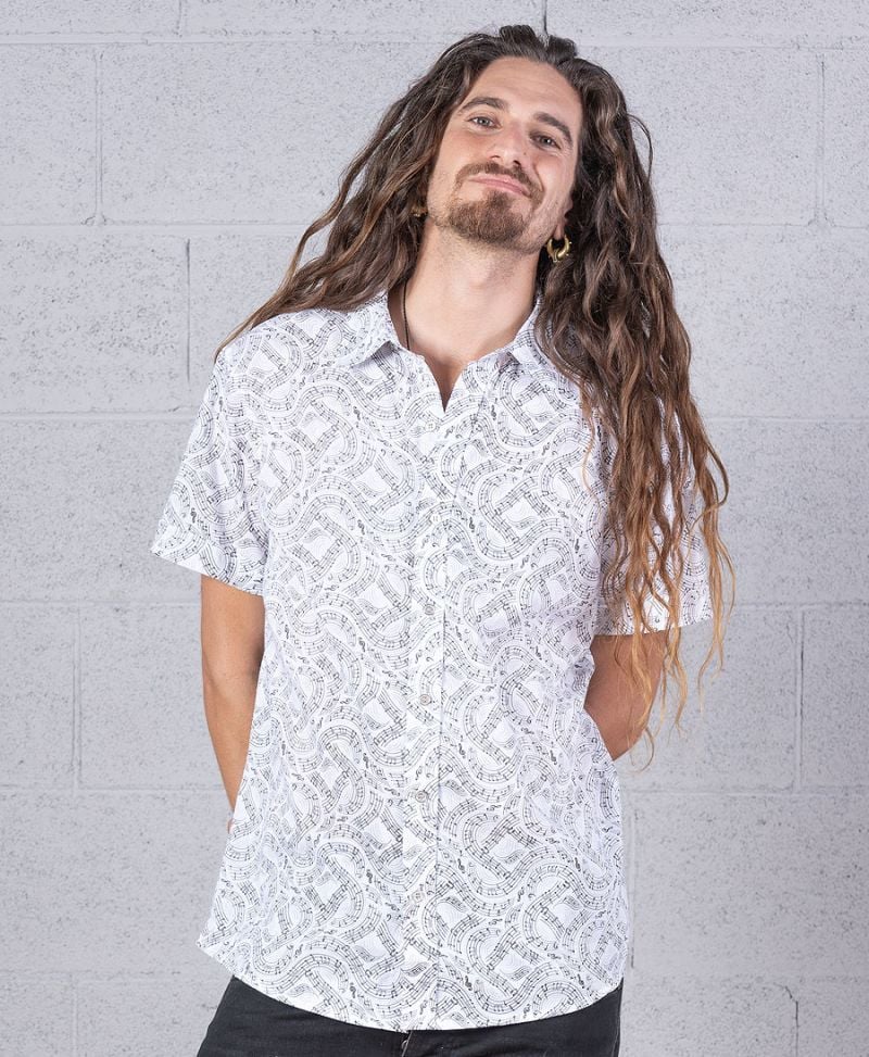 Solmizate Button Shirt ➟ White