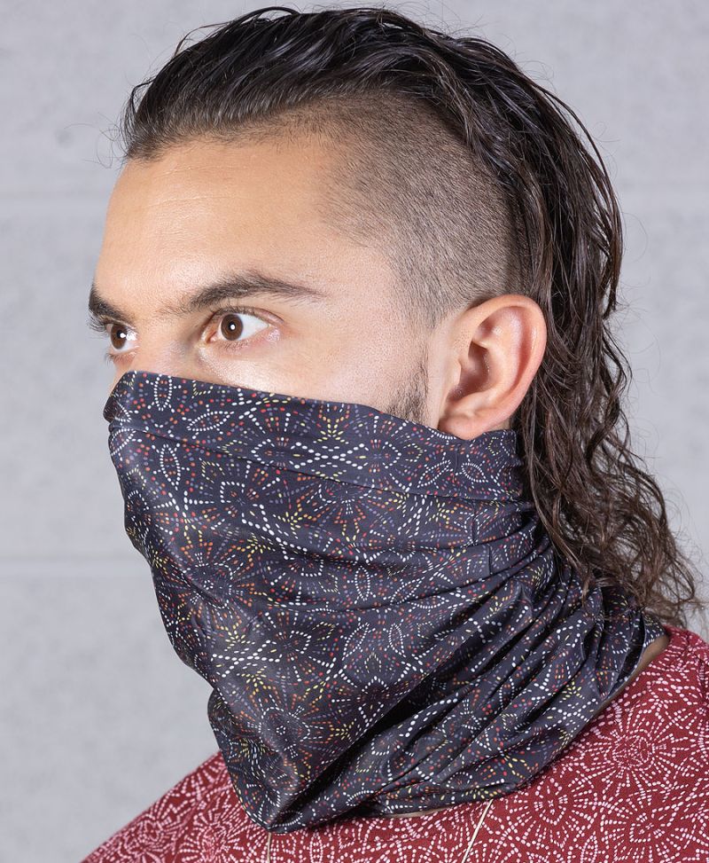 psy trance festival face cover mask