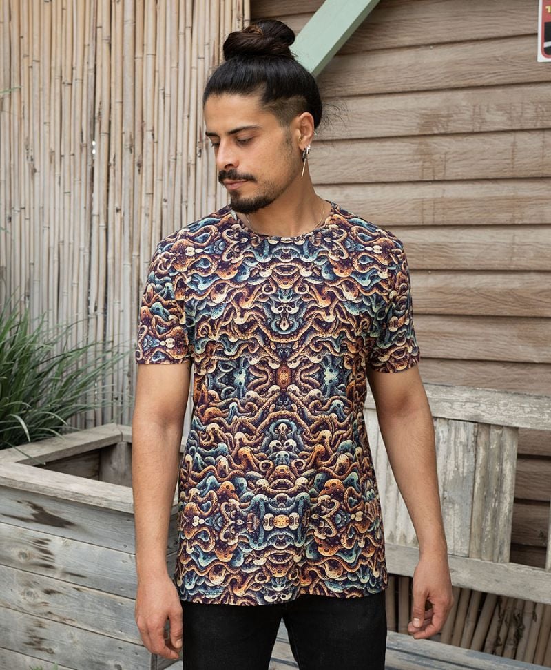 trippy drops print t shirt 