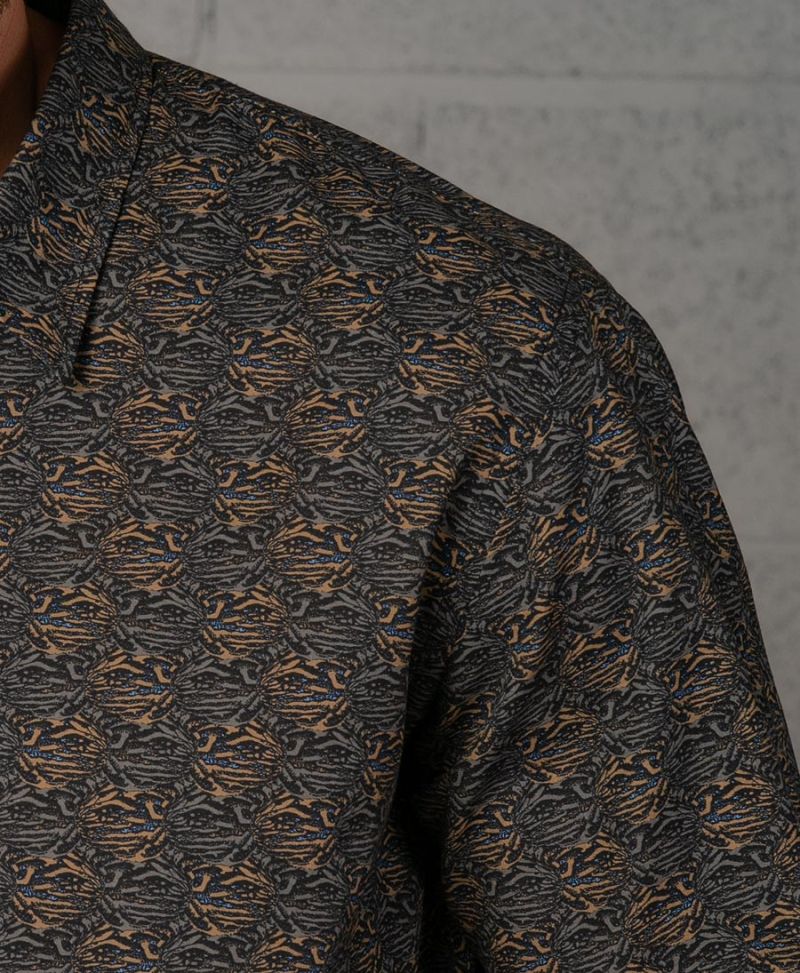 Peach Button Shirt- Long Sleeve