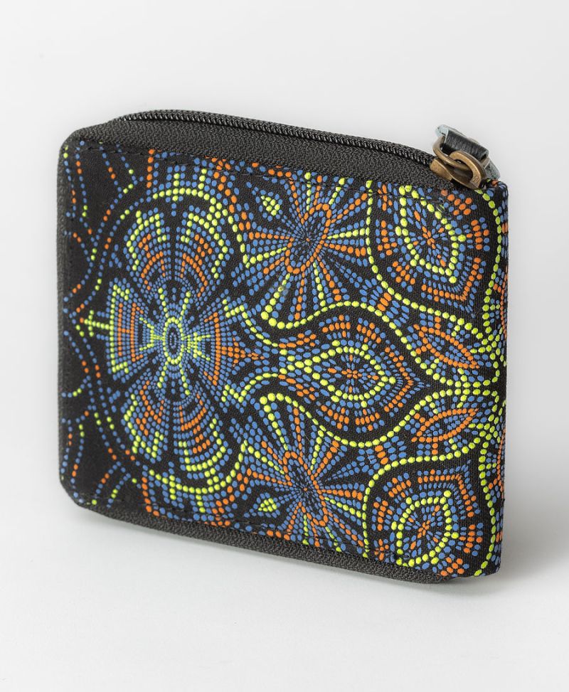 canvas men zip wallet festival 