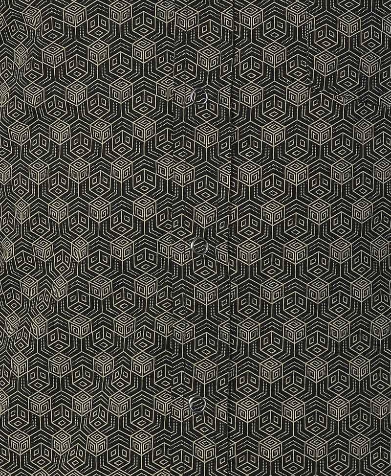Kubic Long Button Shirt ➟ Black