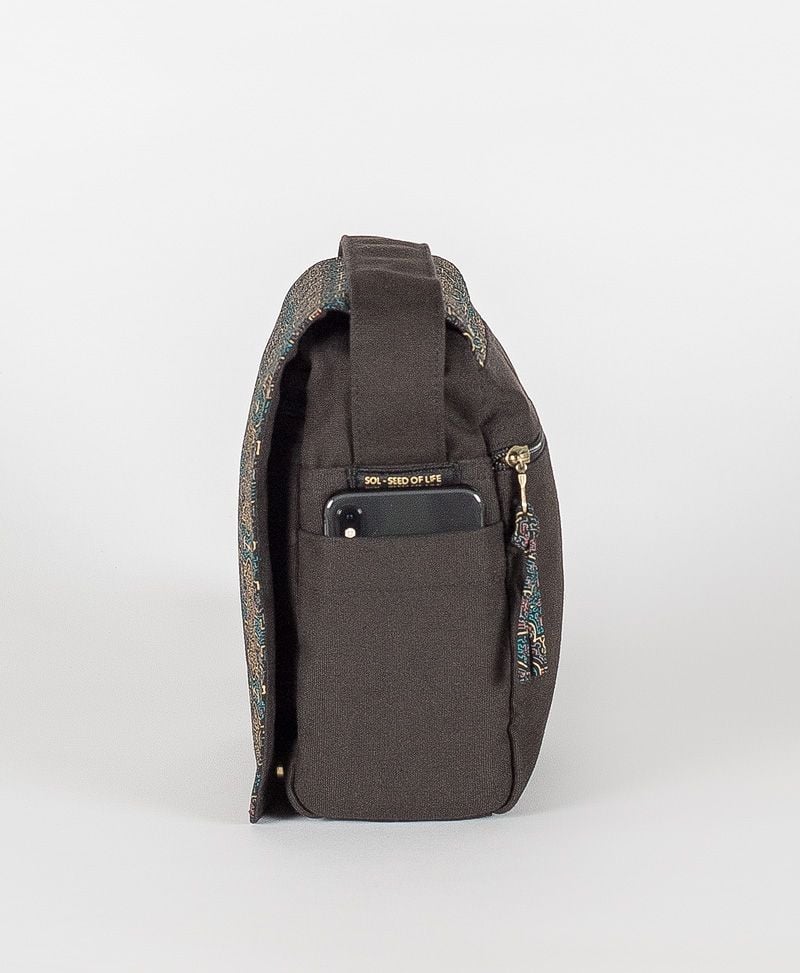 Shipibo Kené CrossBody Bag - Black