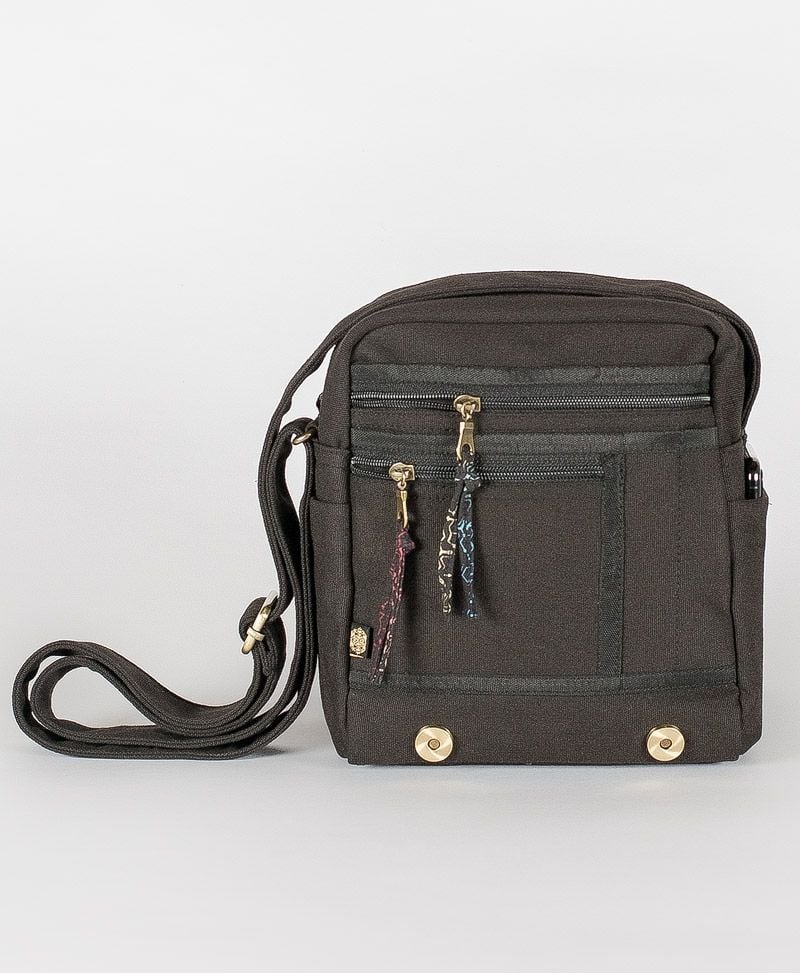 Shipibo Kené CrossBody Bag - Black