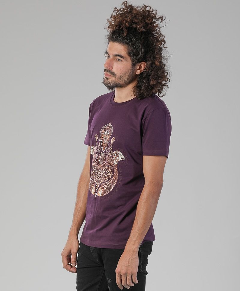 Hamsa T-shirt ➟ Purple