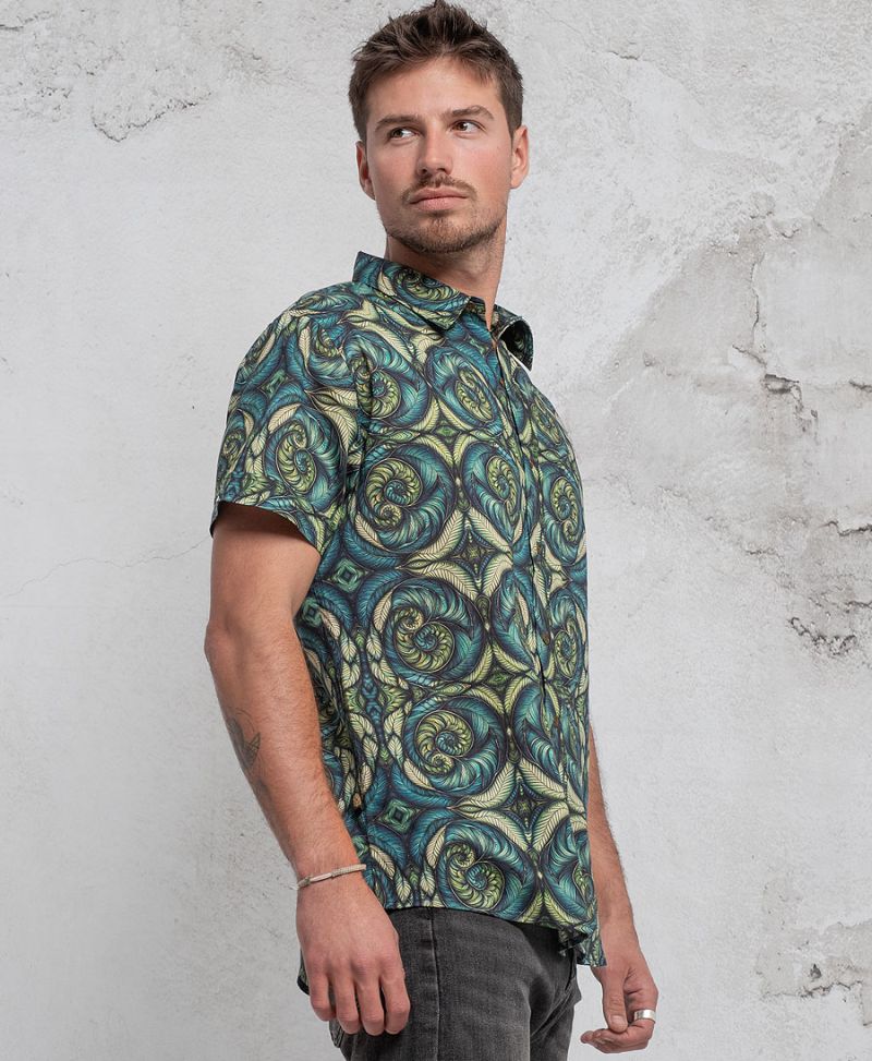 Spiraleaves Button Shirt 