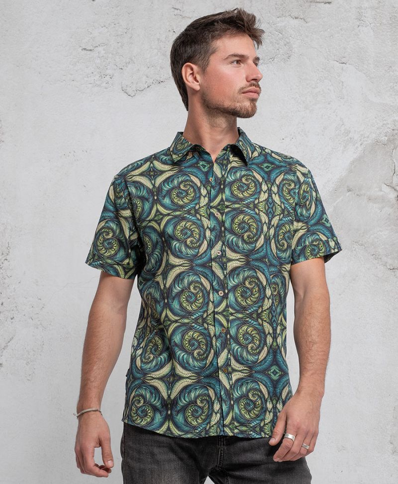 Spiraleaves Button Shirt 