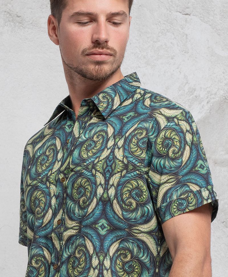 Spiraleaves Button Shirt 