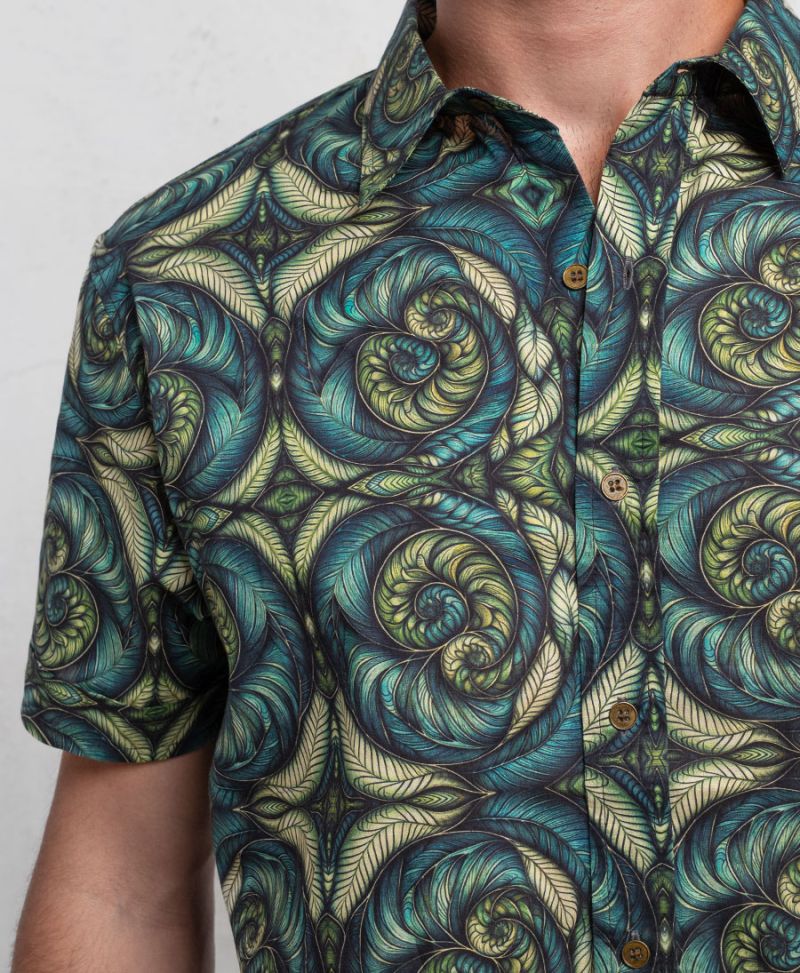 Spiraleaves Button Shirt 