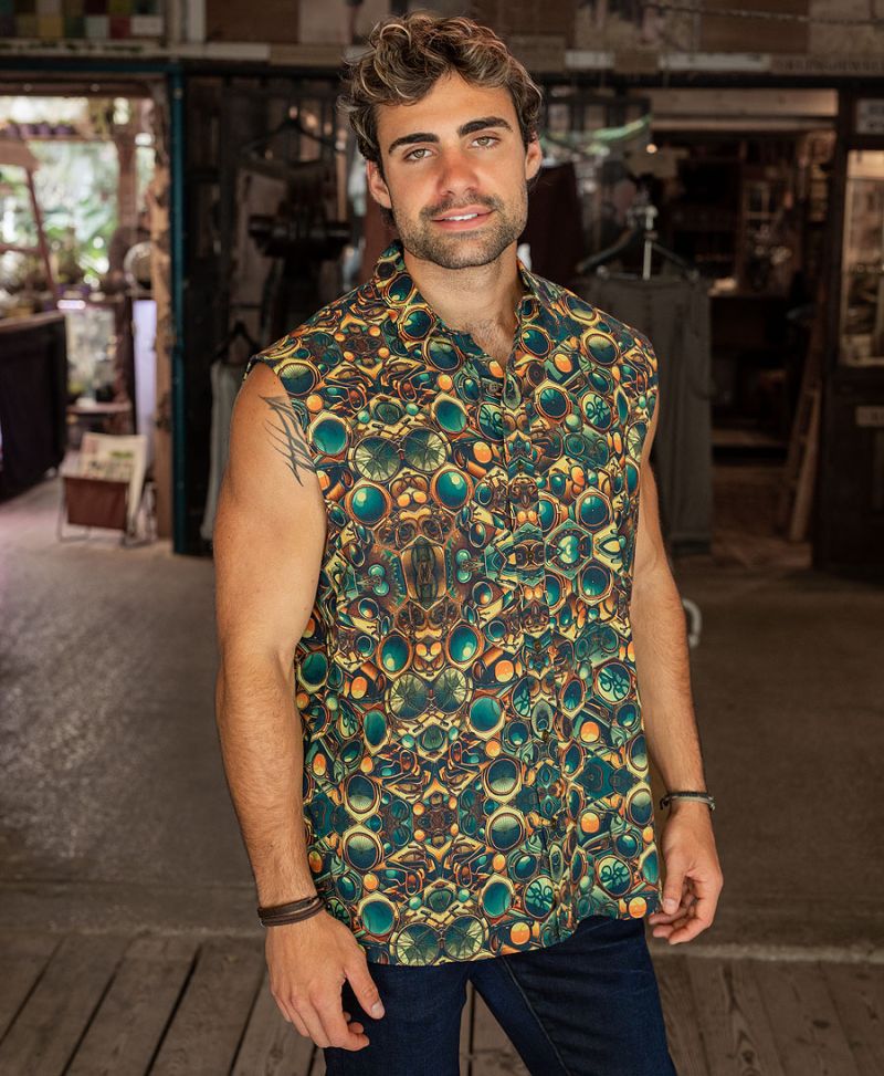 Suncle Sleeveless Button Up 