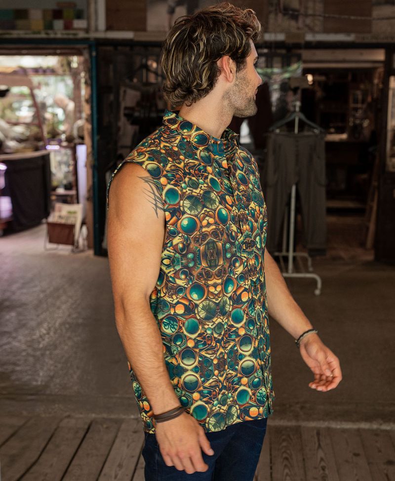 Suncle Sleeveless Button Up 