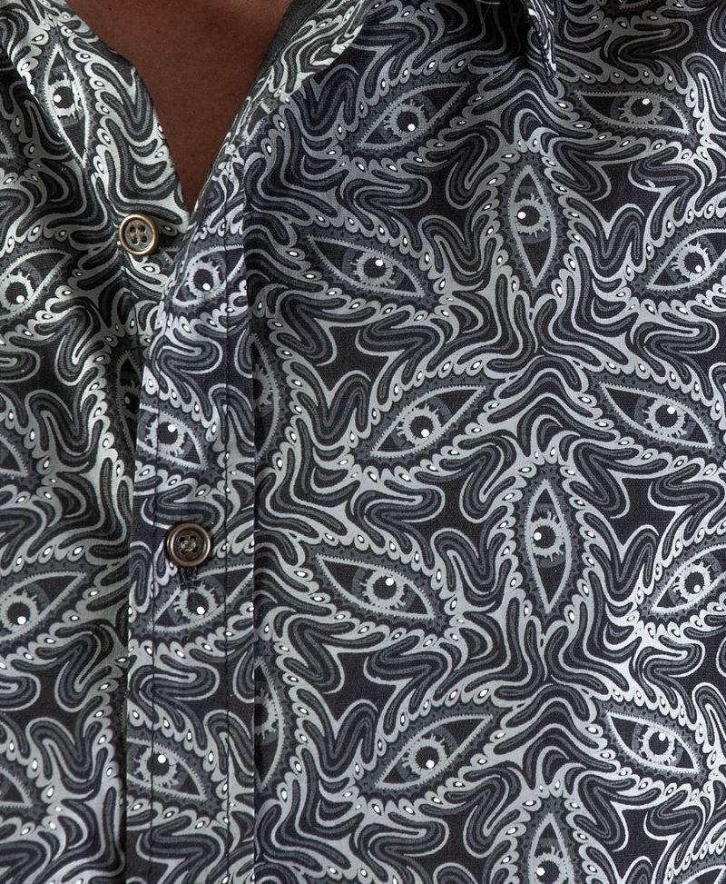 Eyesee Long Button Shirt ➟ Black