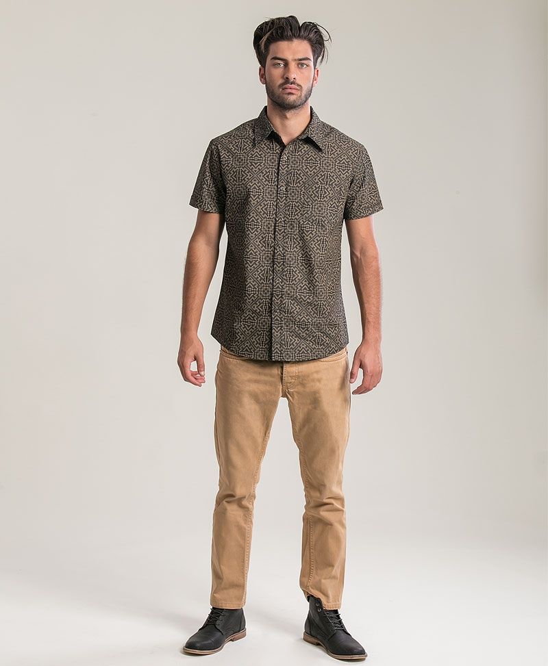 Hexit Button Shirt ➟ Black