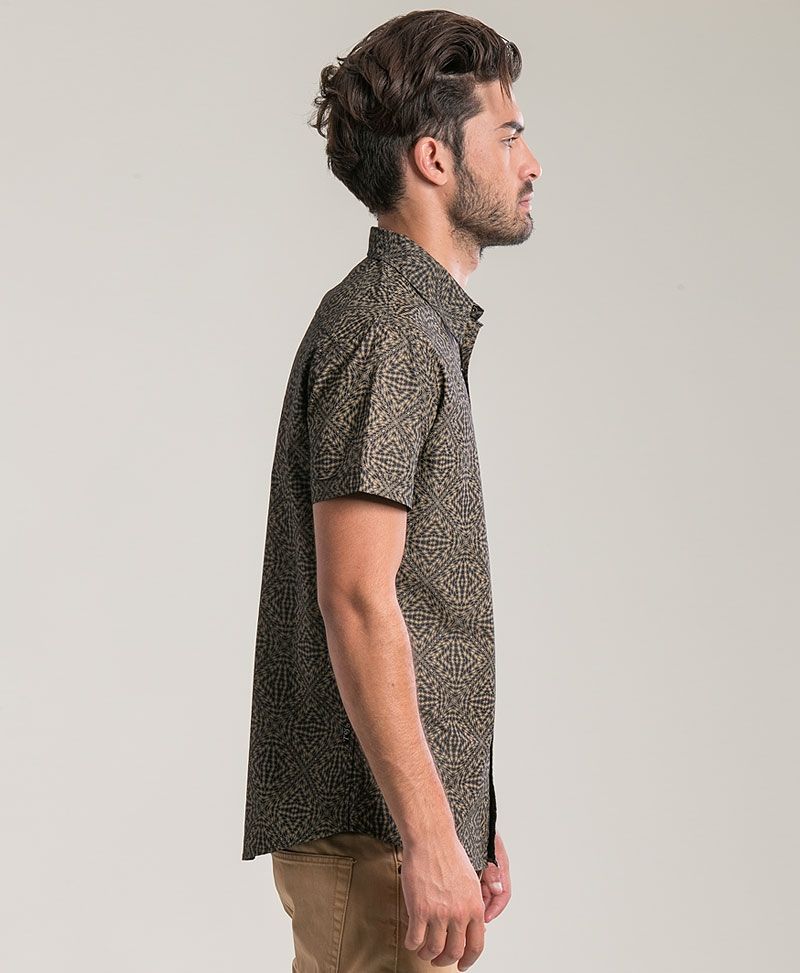 Hexit Button Shirt ➟ Black