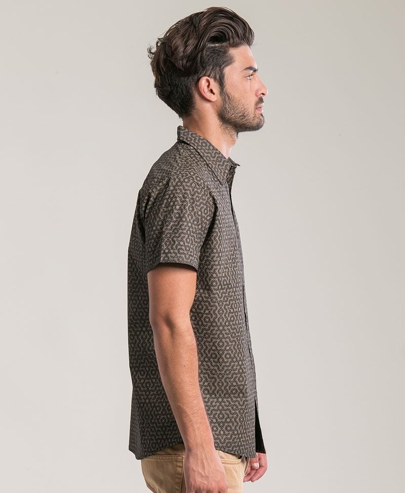 Seeds Button Shirt ➟ Black