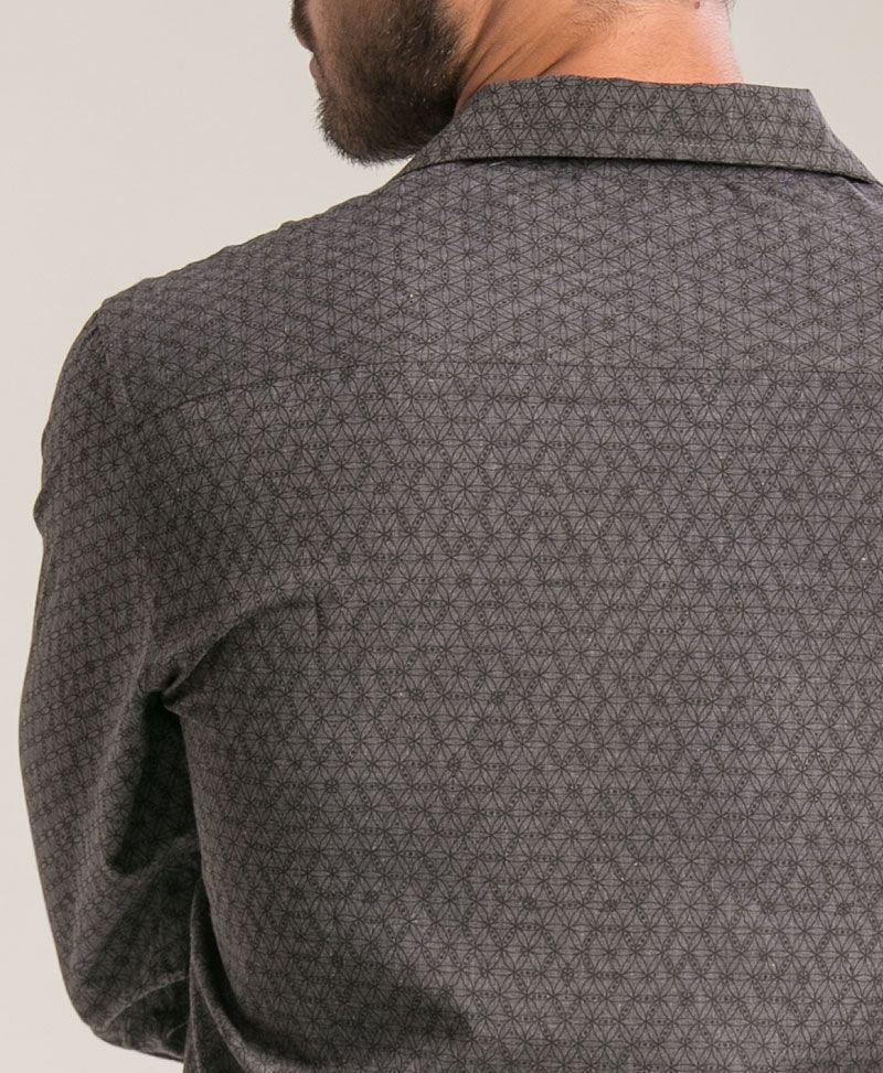 Seeds Long Button Shirt ➟ Grey