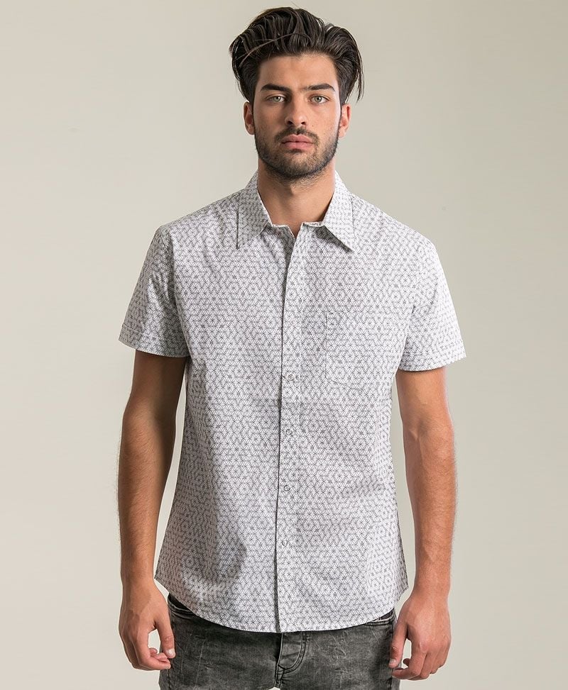 Seeds Button Shirt ➟ White