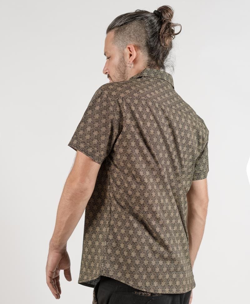 Kubic Button Shirt ➟ Black