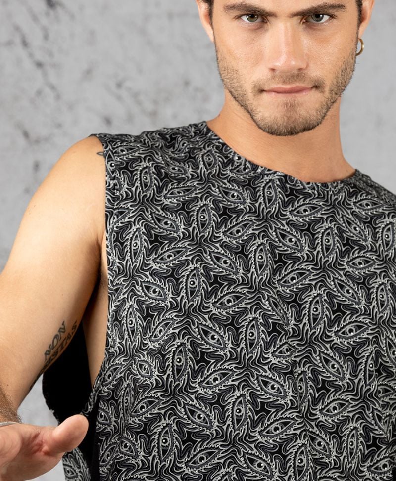 Eyesee Tank Top ➟ Black