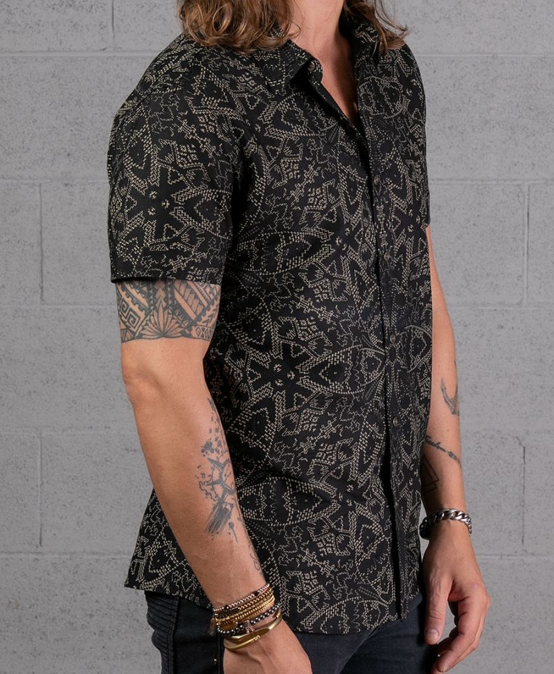 Mexi Button Shirt ➟ Black