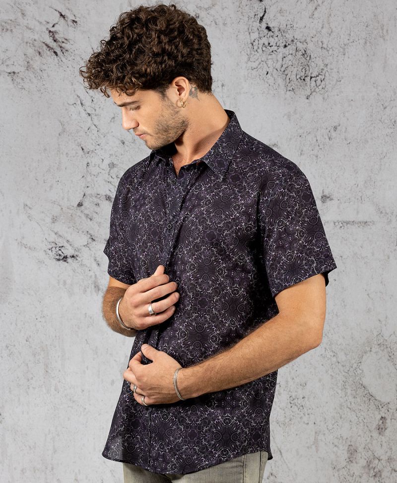 Virus / Dark Button Shirt 