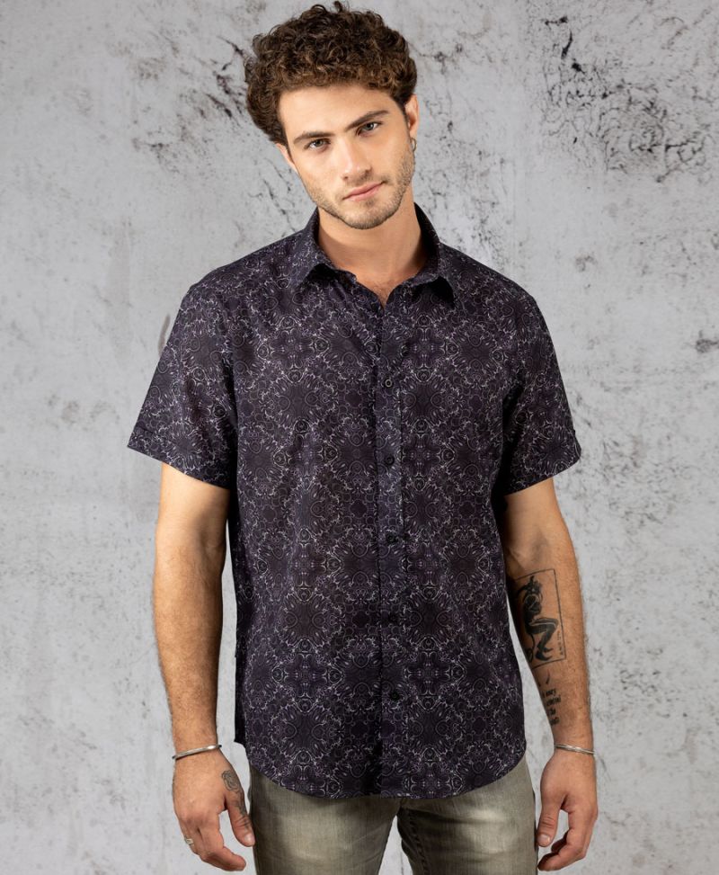 Virus / Dark Button Shirt 