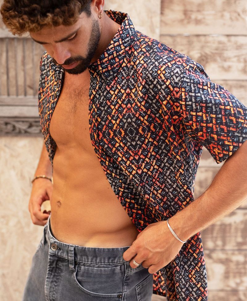 psychedelic button up 