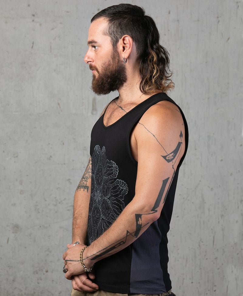 Faceat Tank Top Mandala ➟ Black