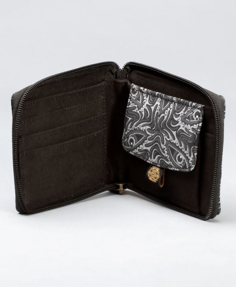 Eyesee Mens Zip Wallet - Black